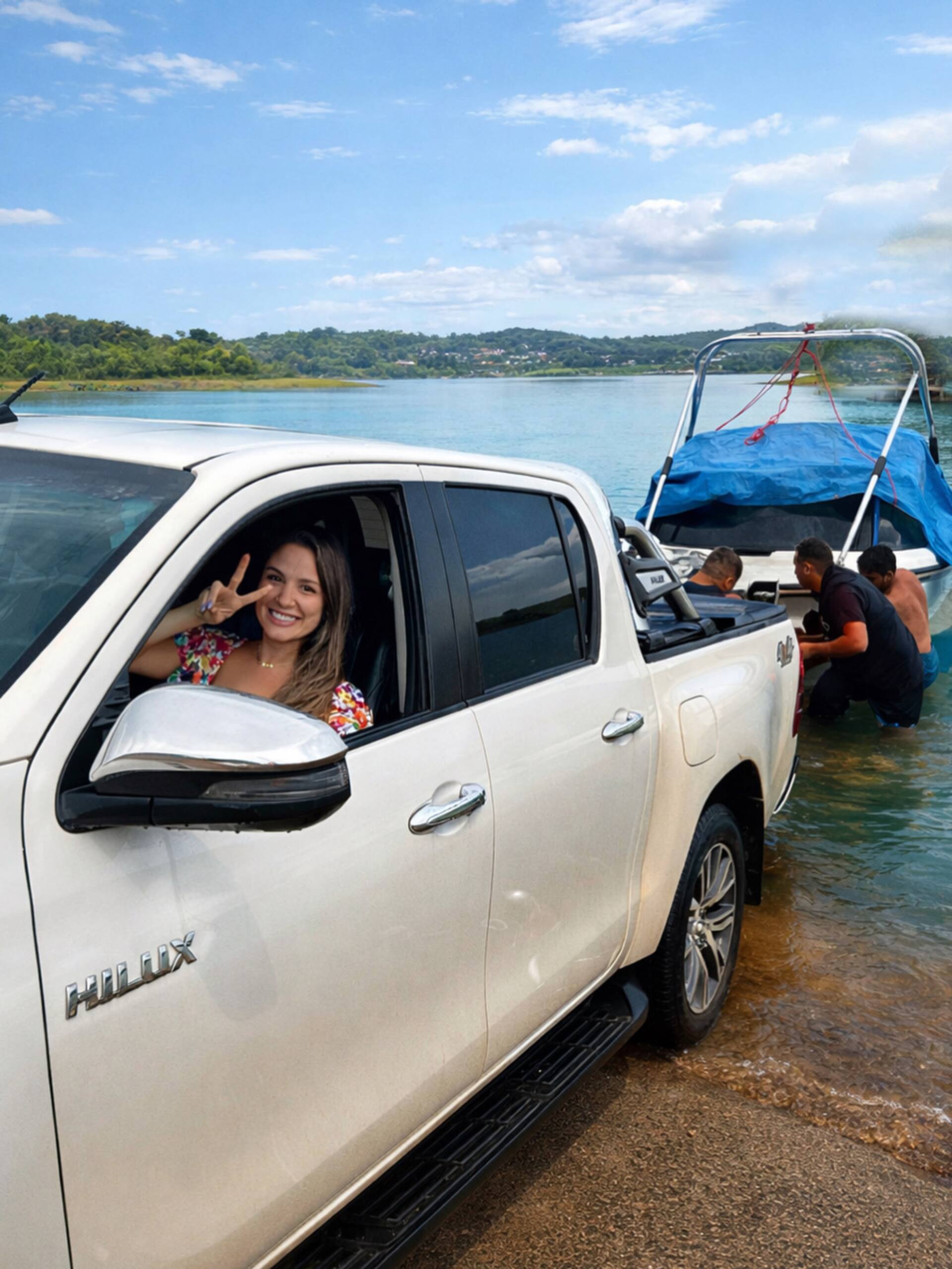Rampa de acesso ao lago para embarcações